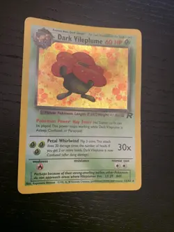 Dark Vileplume - 13/82 - Rare Holo WOTC TCG - Team Rocket Vintage Pokemon Card - Image 3