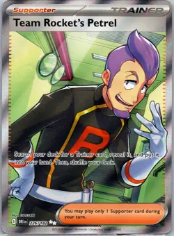 Team Rocket's Petrel 226/182 Ultra Rare Destined Rivals Pokemon Holo Near Mint - Image 1