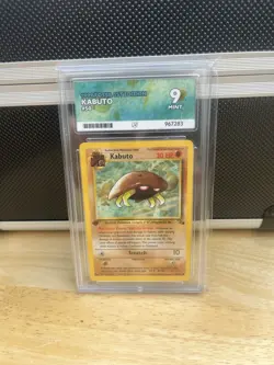 Pokemon TCG Kabuto Fossil 1st Edition Common Card 50/62 Mint Condition Ace 9 - Image 1