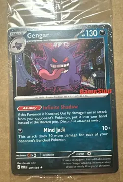 Pokemon Gengar 050/088 Cosmos Holo Promo GameStop Stamped Factory Sealed - Image 1
