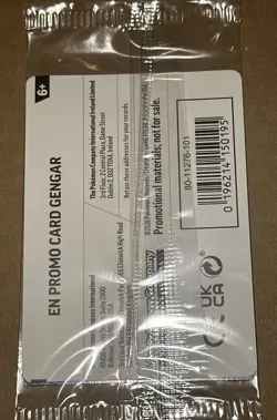 Pokemon Gengar 050/088 Cosmos Holo Promo GameStop Stamped Factory Sealed - Image 3