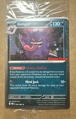 Pokemon Gengar 050/088 Cosmos Holo Promo GameStop Stamped Factory Sealed - Image 4