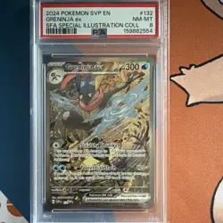 2024 Pokemon TCG SVP Scarlet & Violet Promo Greninja ex 132 Holo PSA 8 - Image 1