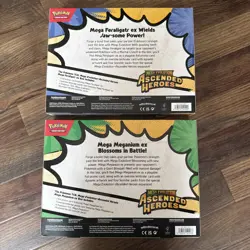 POKEMON TCG ASCENDED HEROES EX BOX SET OF 2 MEGA FERALIGATR MEGANIUM NEW SEALED - Image 4