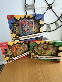 Pokemon TCG-Ascended Heroes Mega Meganium Emboar & Feraligatr EX Box- New&Sealed - Image 3