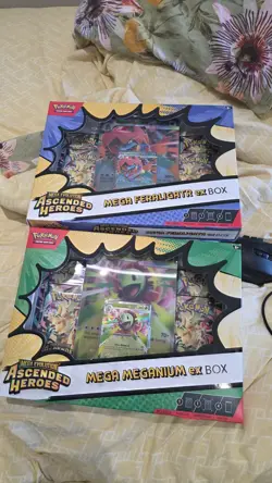 2x Pokemon TCG Ascended Heroes Ex Box (Meganium And Feraligatr) Brand New Sealed - Image 1