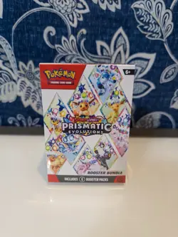 Pokemon TCG Scarlet Violet Prismatic Evolutions Booster Bundle 6 Packs Sealed - Image 1