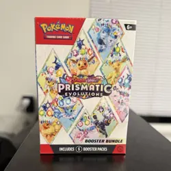 Pokemon TCG Scarlet & Violet Prismatic Evolutions Booster Bundle 6 Packs - Image 1