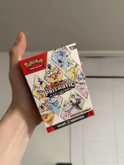 Pokemon TCG Scarlet & Violet Prismatic Evolutions Booster Bundle 6 Packs - Image 5