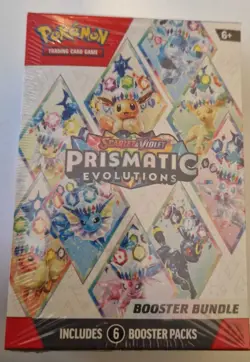 Pokemon TCG Scarlet & Violet Prismatic Evolutions Booster Bundle Sealed - Image 1