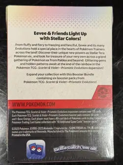 Pokemon TCG Scarlet & Violet Prismatic Evolutions Booster Bundle 6 Packs - Image 3