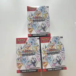 Sealed Pokemon TCG Scarlet & Violet Prismatic Evolutions Booster Bundle 3 Boxes - Image 1