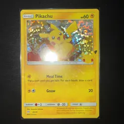 Pokemon Pikachu Holo 25th Anniversary McDonald’s TCG Card 2021 Mint Condition - Image 1