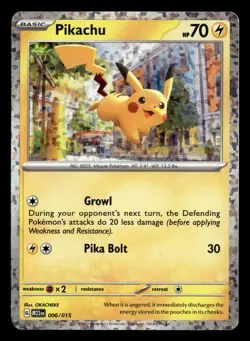 Pikachu 006/015 Holo Promo McDonald's Collection 2023 Pokemon Card - Image 2