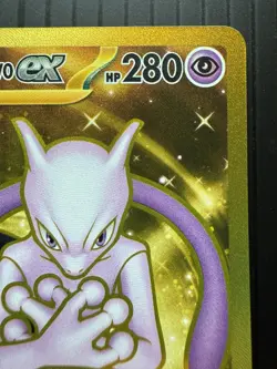 Pokemon Team Rocket's Mewtwo ex 240/182 Gold Hyper Rare Destined Rivals (NM) - Image 3