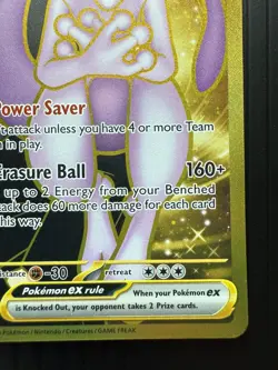 Pokemon Team Rocket's Mewtwo ex 240/182 Gold Hyper Rare Destined Rivals (NM) - Image 5