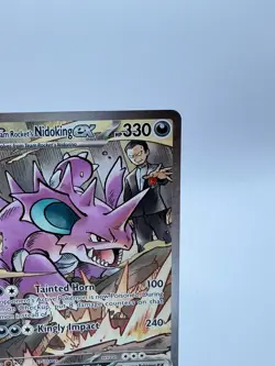 Team Rocket's Nidoking EX Illustration Rare 233/182 Pokemon Destined Rivals - Image 2