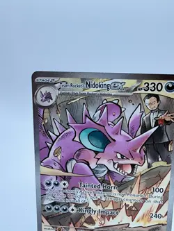 Team Rocket's Nidoking EX Illustration Rare 233/182 Pokemon Destined Rivals - Image 3