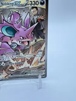 Team Rocket's Nidoking EX Illustration Rare 233/182 Pokemon Destined Rivals - Image 4