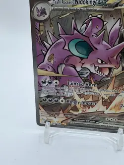 Team Rocket's Nidoking EX Illustration Rare 233/182 Pokemon Destined Rivals - Image 5