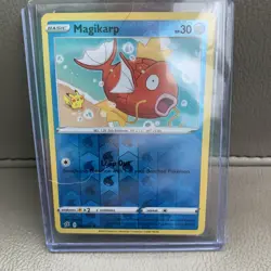 POKEMON MAGIKARP 039/192 REVERSE HOLO REBEL CLASH LP PIKACHU IN BACKGROUND - Image 4