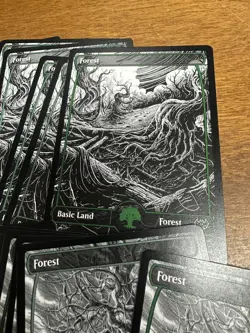 FOREST 276 & 277 (FULL ART) X20 Innistrad: Crimson Vow VOW Magic MTG MINT LC1 - Image 3