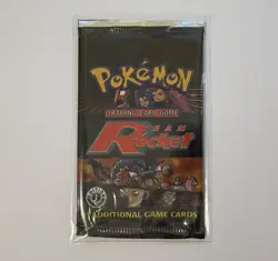 POKEMON TEAM ROCKET 1ST EDITION BOOSTER GIOVANNI ART PACK OPENED NOT SEALED #2 - Image 1