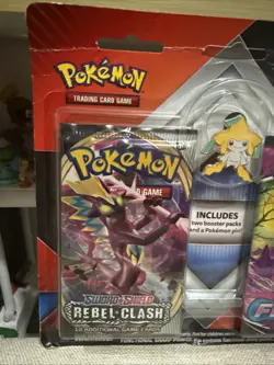 Pokemon Sword Shield Booster Packs and Collector Pin Rebel Clash Fusion Strike - Image 2