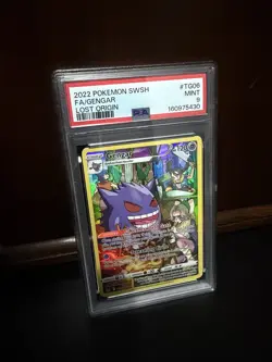 2022 POKEMON LOST ORIGIN FULL ART GENGAR #TG06 TRAINER GALLERY HOLO PSA 9 - Image 1