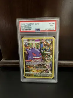 2022 POKEMON LOST ORIGIN FULL ART GENGAR #TG06 TRAINER GALLERY HOLO PSA 9 - Image 2