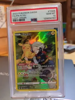 PSA 10 Pikachu - SWSH11: Lost Origin Trainer Gallery (TG05/TG30) Pokemon - Image 1