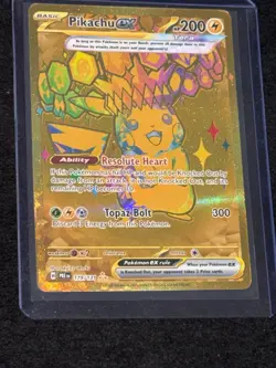 Pokemon Pikachu TCG Prismatic Evolutions Gold Card 179/131 Near Mint Pack Fresh - Image 1