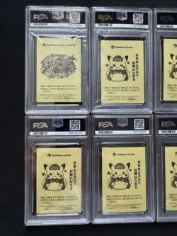 Charizard Pikachu Pokemon Center Card Sticker New Year’s Lottery Complete PSA - Image 4