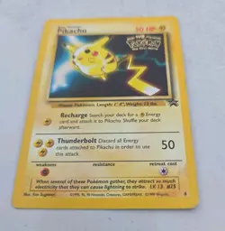 WOTC Black Star Pikachu Gold Lightning Bolt Stamp Movie Promo #4 Pokemon - Image 3