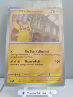 Pokemon TCG Pikachu At The Museum Jumbo Promo Card MEP UK Exclusive Sealed - Image 1
