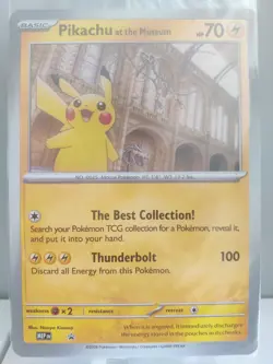 Pokemon TCG Pikachu At The Museum Jumbo Promo Card MEP UK Exclusive Sealed - Image 2