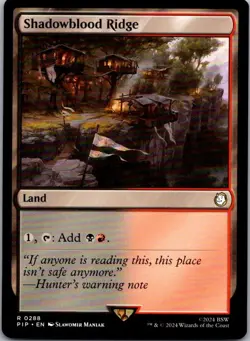 Shadowblood Ridge R Land regular Universes Beyond: Fallout 288 Near Mint - Image 1