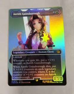 Magic: The Gathering - Final Fantasy - Aerith Gainsborough Borderless Foil - NM - Image 1