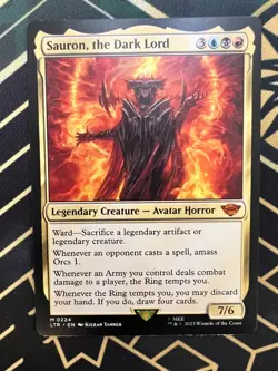 Sauron, the Dark Lord NM MTG Universes Beyond: the Lord of the Rings:... - Image 1