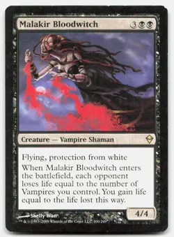 Malakir Bloodwitch - LP Lightly Played - ZEN Zendikar # 100 - MTG Magic - Image 1