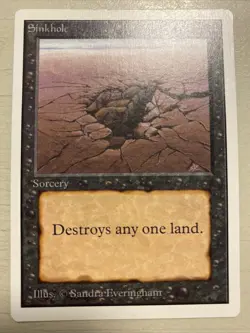 MTG * Sinkhole * Unlimited - LP - Image 1