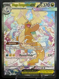 Pokemon TCG Mega Dragonite EX Ascended Heroes 290/217 SIR - Image 1