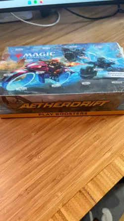 MTG Aetherdrift Play Booster Box Factory Sealed Magic Racing + Gold Box Topper - Image 2