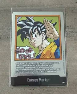 Bandai Dragon Ball Super Card Game Energy Marker E-83 Son Goku "Good Bye" - Image 1