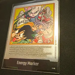 Dragon Ball Super Card Game Energy Marker E-85 Silver ENG - Image 1