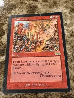 FAULT LINE Magic the Gathering MTG Urza's Saga MP - Image 1