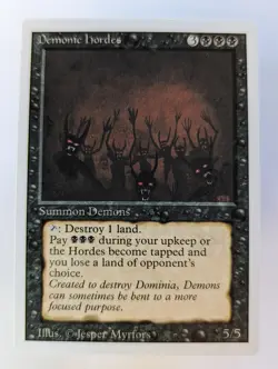 MTG ·Demonic Hordes x1 · Magic The Gathering - Revised 1994, NM - Image 1