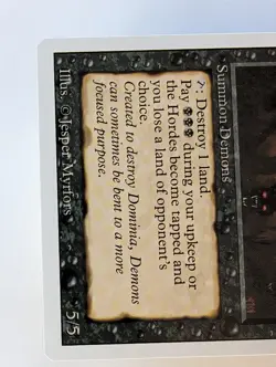 MTG ·Demonic Hordes x1 · Magic The Gathering - Revised 1994, NM - Image 4