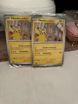 Pikachu At The Museum Pokemon PROMO Card SEALED x 2 - Image 1