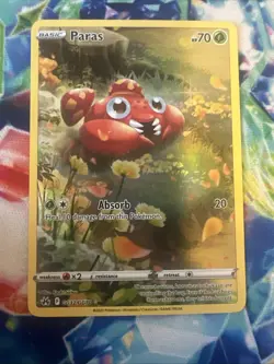 Pokemon TCG Crown Zenith Paras Full Art Galarian Gallery GG32/GG70 NM Card - Image 1
